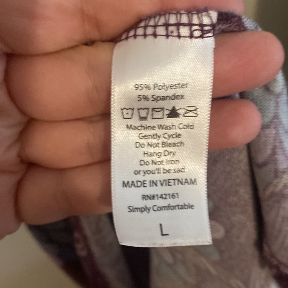 Lularoe Elizabeth Long Sleeve Tunic - Size Large (14-16) - Picture 5 of 7